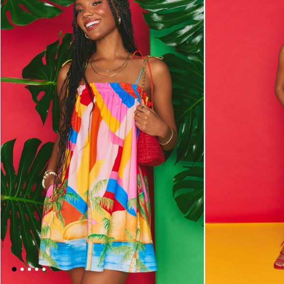 Show Me Your MuMu Dresses & Skirts - Show me your Mumu small angel mini dress. Rainbow color.